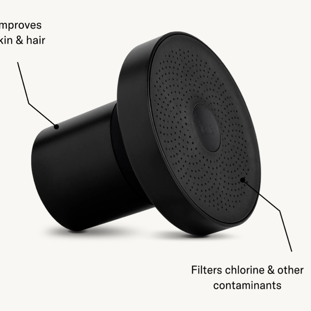 Jolie Black Shower Head with two brand new filters